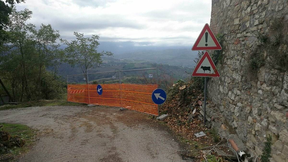 Cesena, in corso i lavori di messa in sicurezza in via Garampa a Roncofreddo