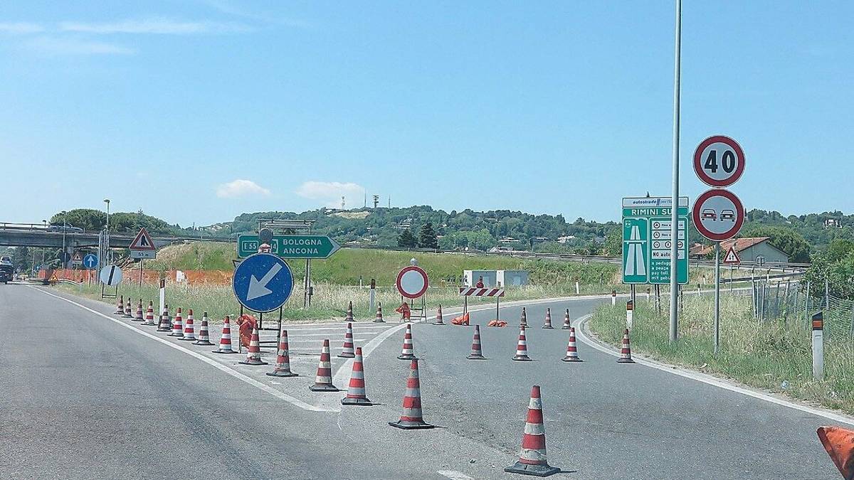 A14, casello Rimini Sud chiuso da lunedì fino al 20 per lavori