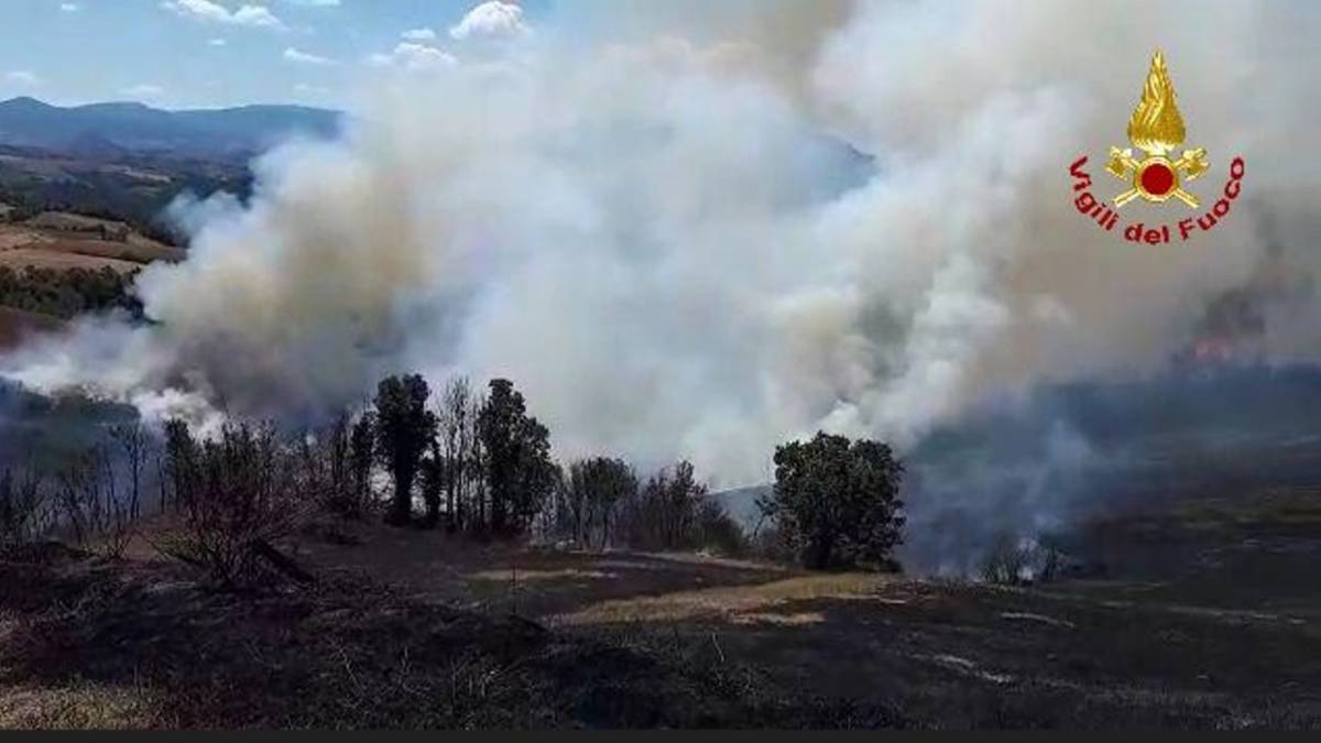 Incendio a Ponte Uso: Vigili del fuoco in azione dalla mattinata VIDEO