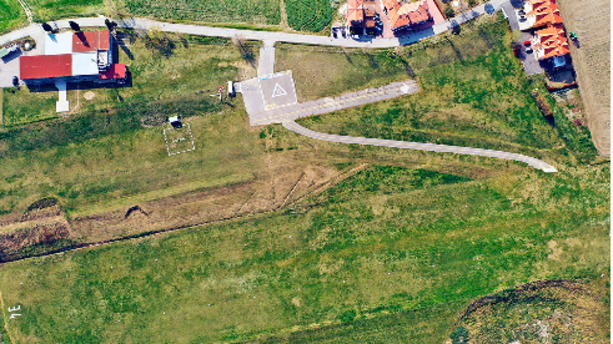 La pista dell’aeroporto di Torraccia