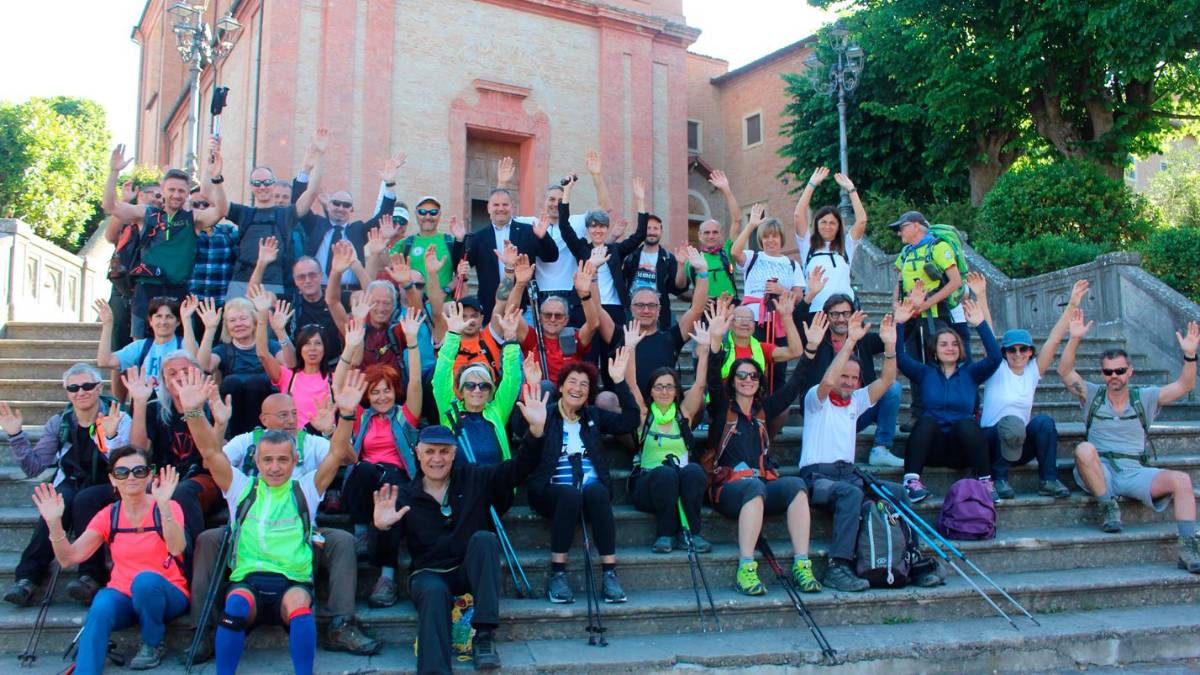 Partecipanti al “Garnd Trek del Rubicone”