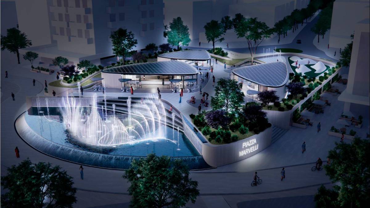 Rimini, ecco la nuova piazza Marvelli: sarà pronta nel 2026