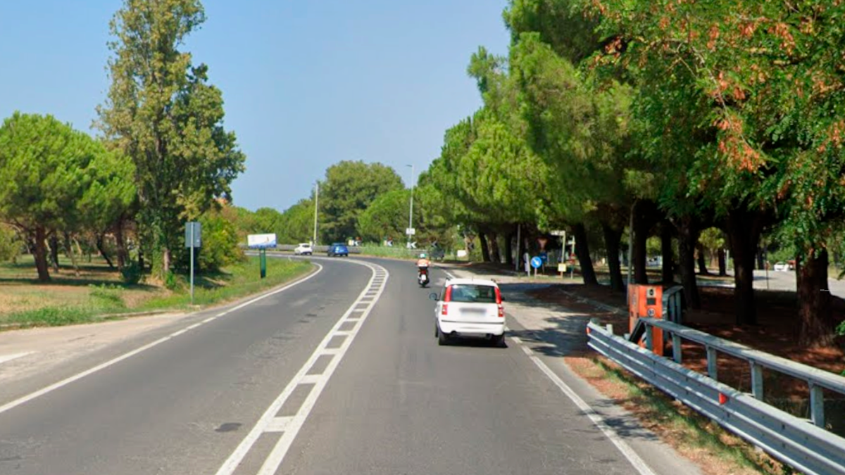 L’autovelox alla “curva del fattore” in via Flaminia