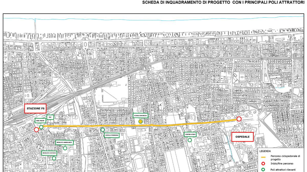 Rimini, nuova pista ciclabile dalla stazione all'ospedale