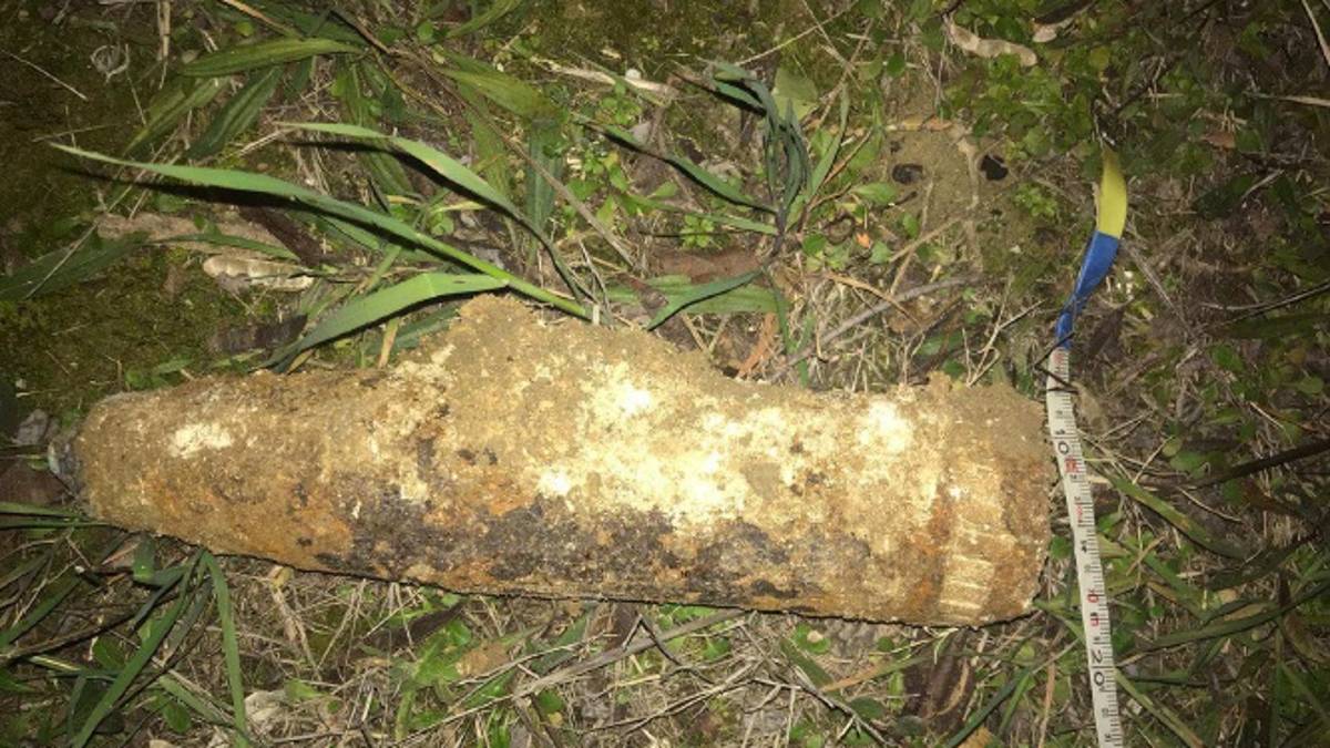 Cesena, un proiettile di mortaio della Seconda Guerra Mondiale rinvenuto a Case Finali