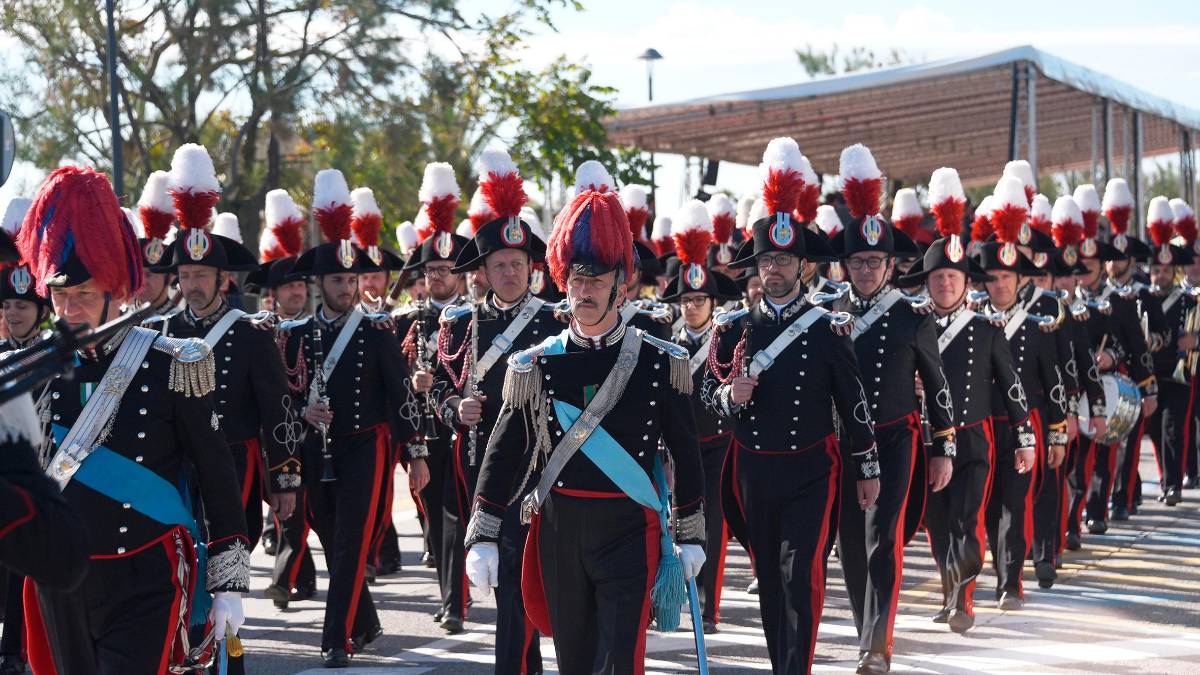 Un momento del raduno dell’Associazione nazionale carabinieri