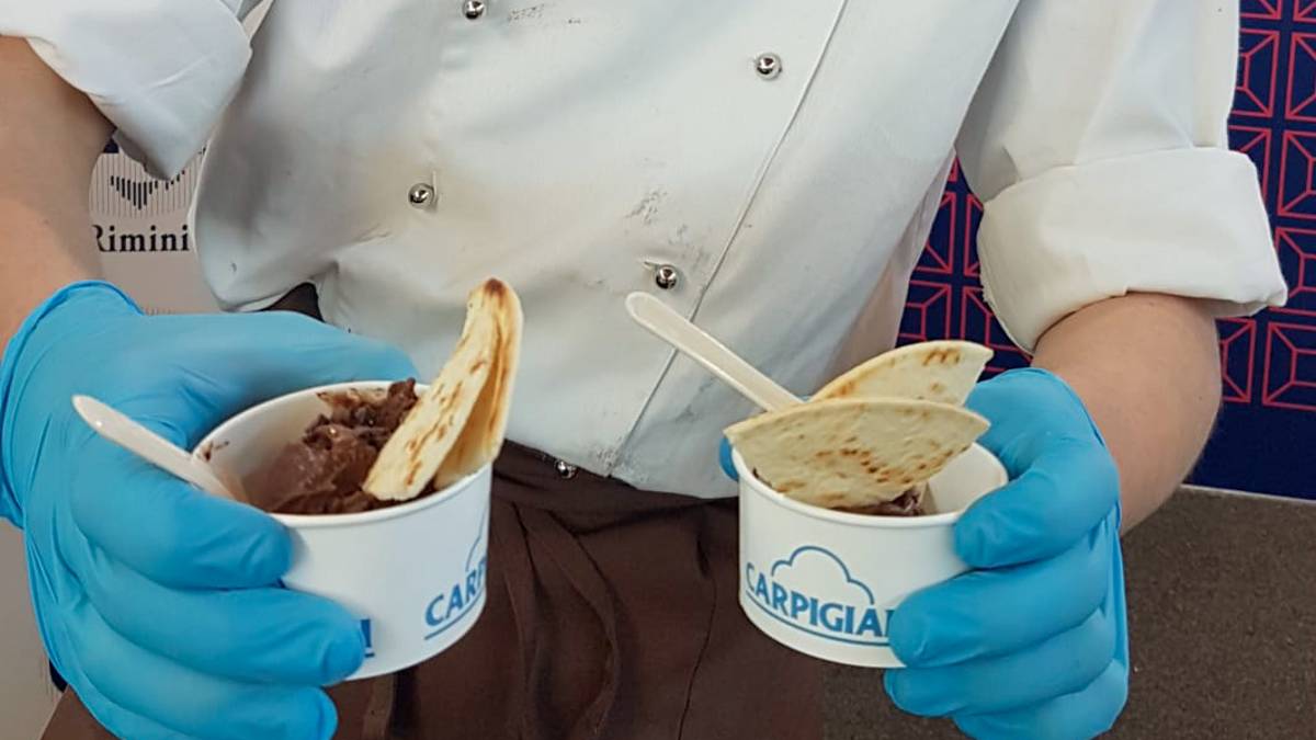 Voi mangereste la piadina col gelato? Al Sigep si può