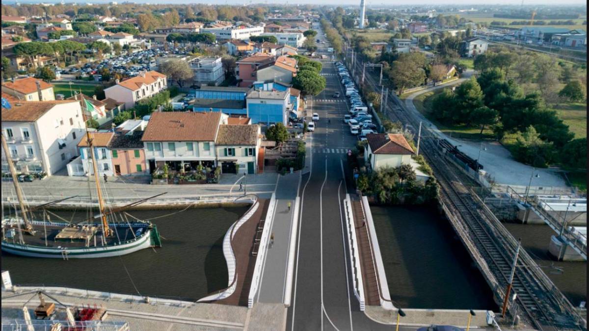 Il rendering del nuovo ponte