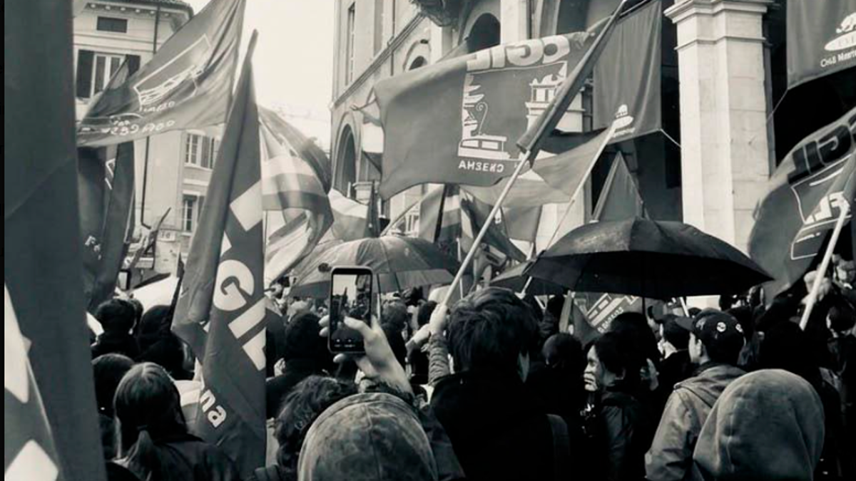 Cesena, corteo del movimento “Facciamo rumore” venerdì 30 ottobre