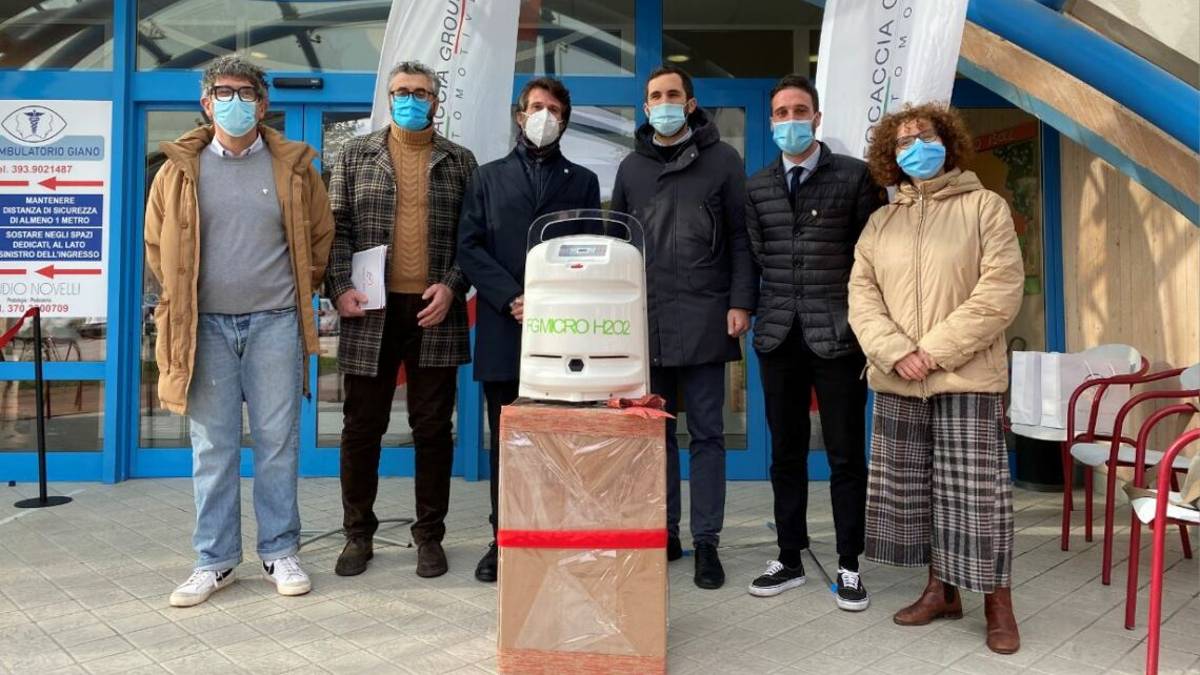Speciale atomizzatore alla casa residenza Nuovo Roverella di Cesena