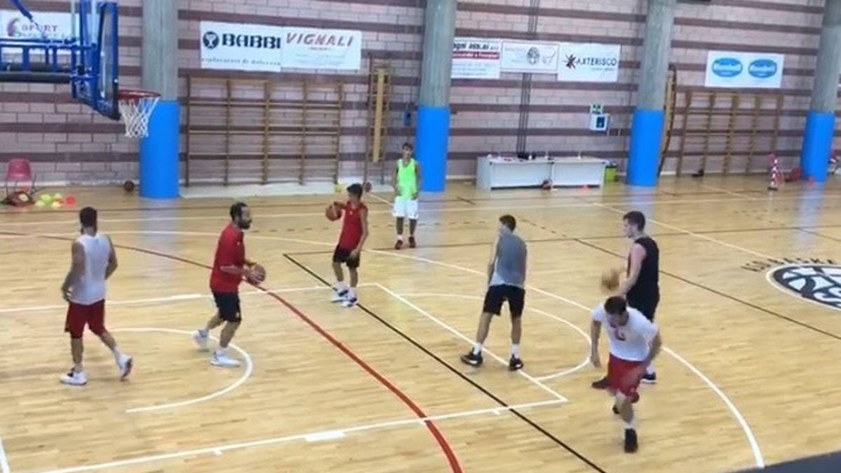 Unieuro Forlì, Marini e compagni al lavoro con coach Serra