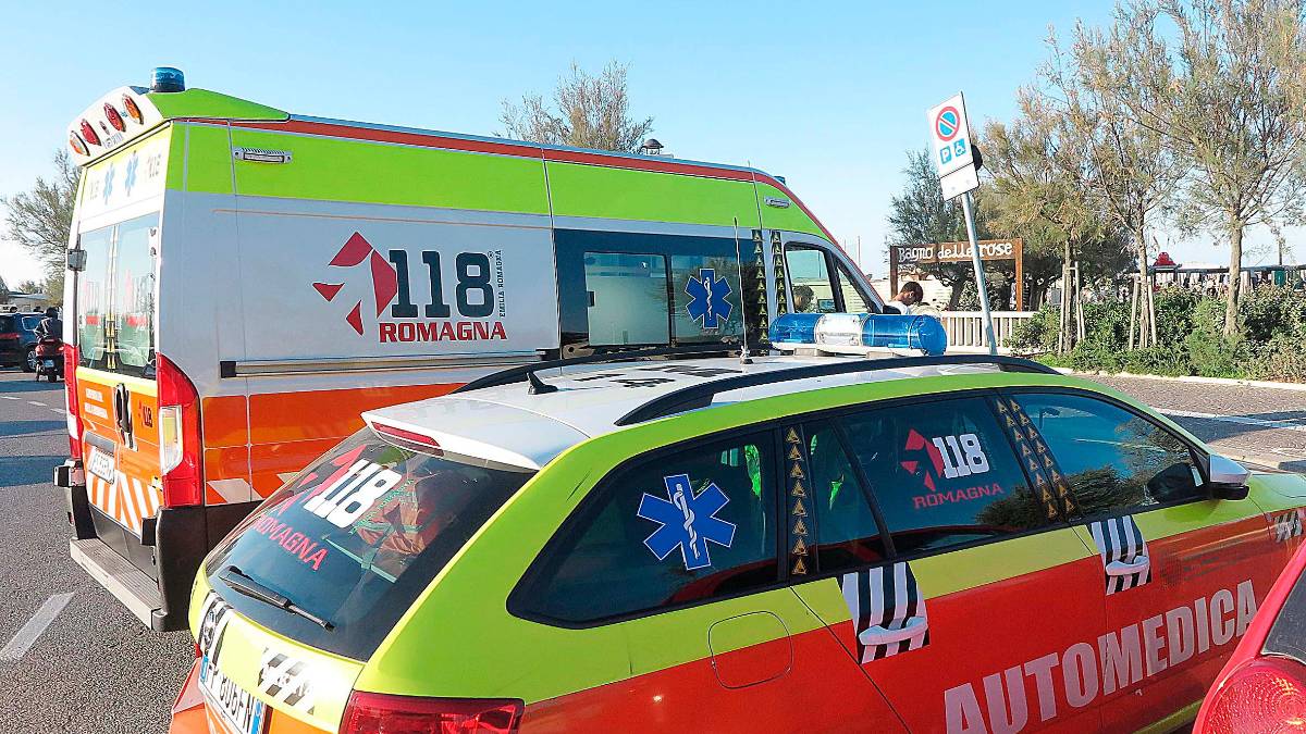Un’ambulanza del 118