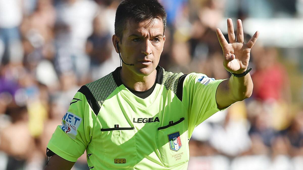 Calcio A, il riminese Antonio Rapuano dirigerà Napoli-Milan