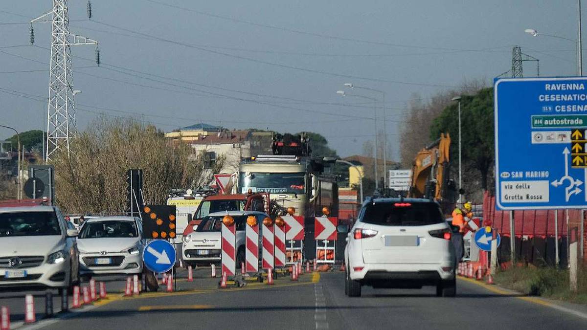 Rimini, lavori sulla statale due notti di chiusura