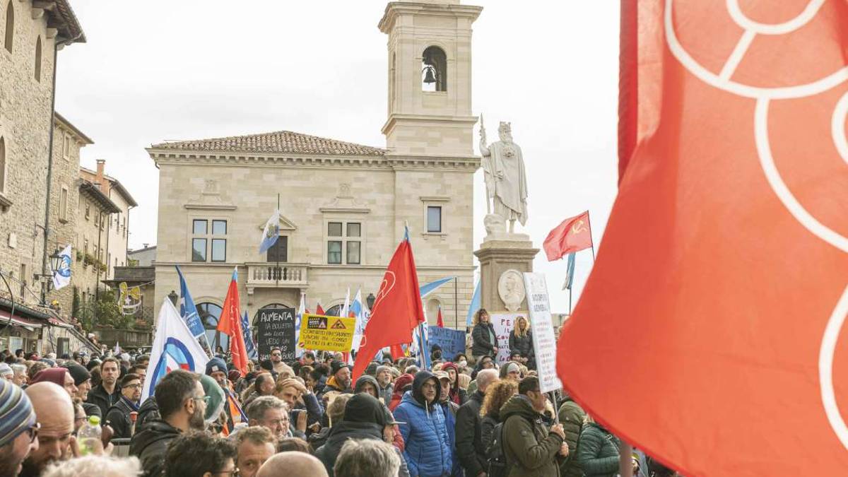 San Marino manifesta contro il caro-bollette