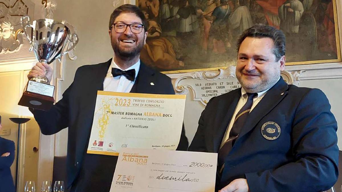 Bertinoro. Sommelier di Conselice nuovo ambasciatore dell'Albana: Vittoria dedicata a tutti i produttori della Romagna