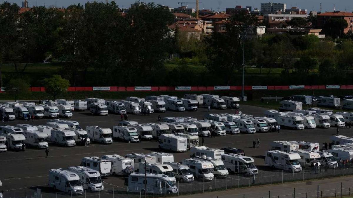 All'autodromo di Imola oltre 350 camper da tutta Europa