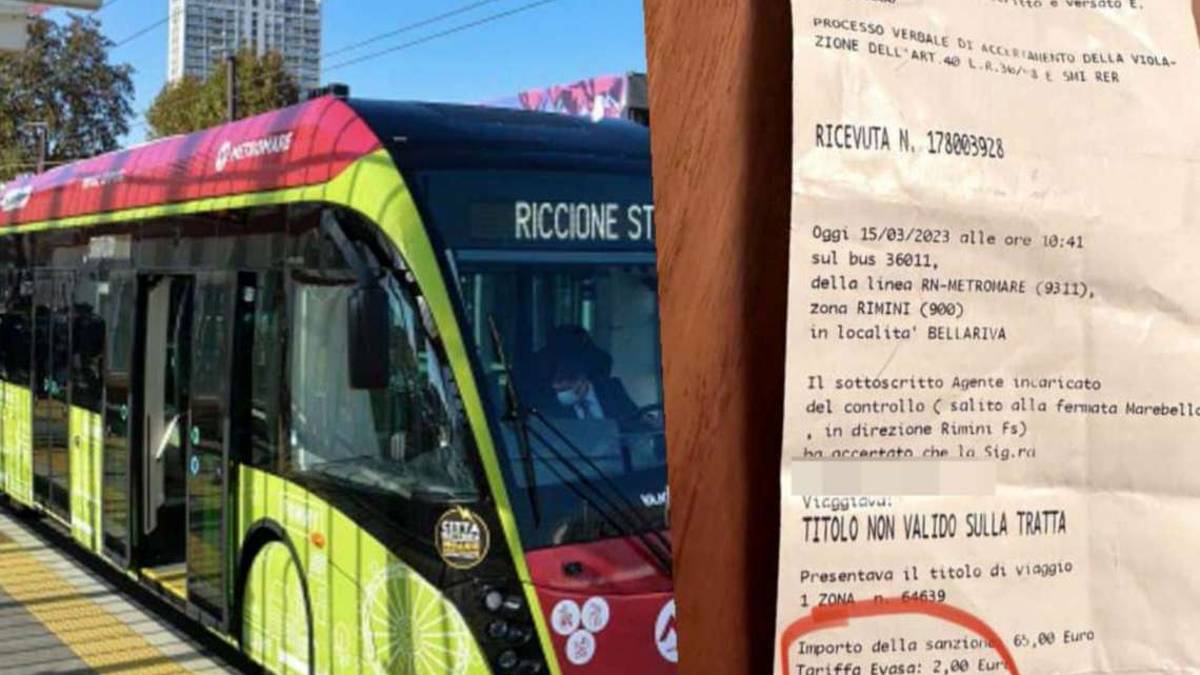 Riccione, multa di 67 euro per il biglietto sbagliato sul Metromare