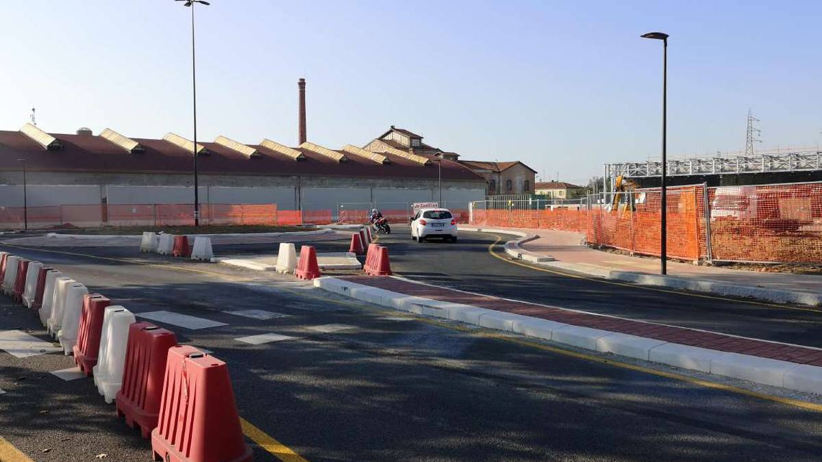 Nuova rotatoria in viale Marconi per accedere al Despar