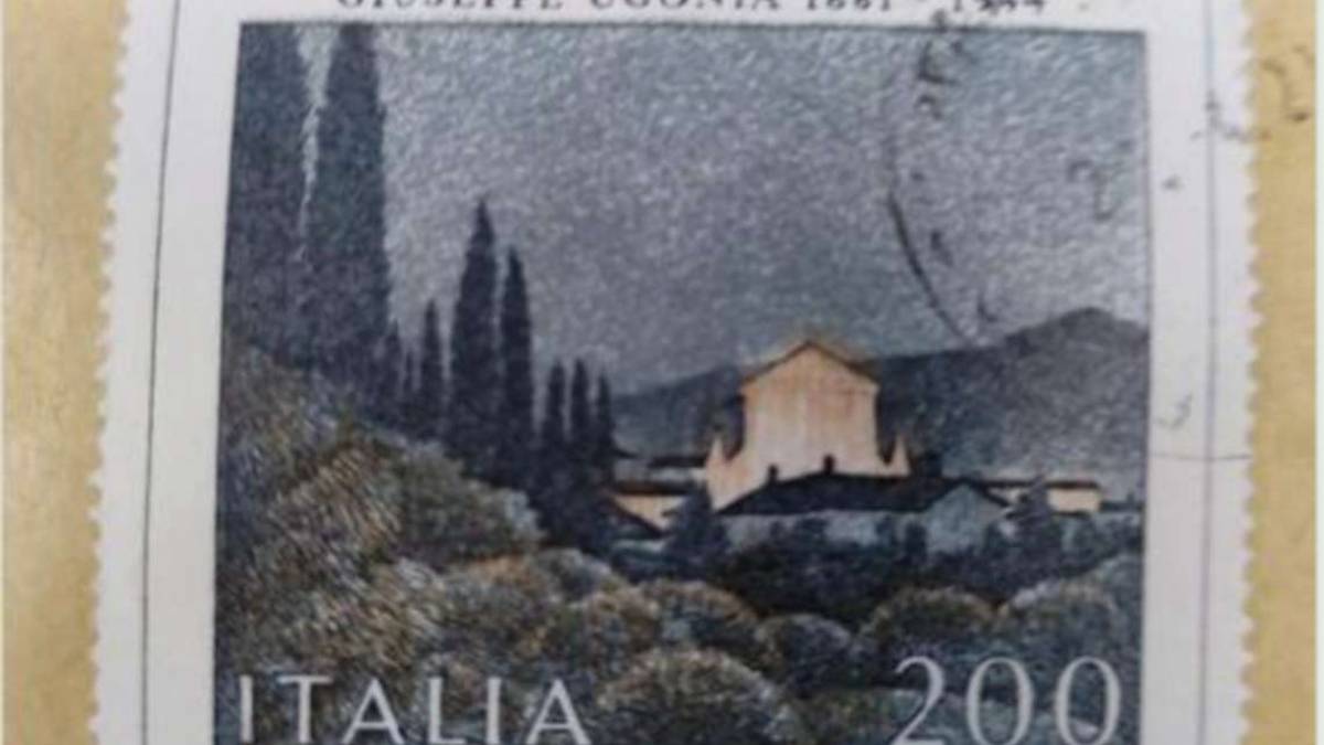 Brisighella, riceve una lettera con francobollo in lire di Ugonia