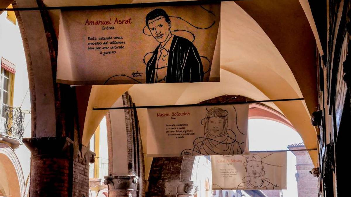 Imola, è pronta la mostra per Zaki e i diritti negati