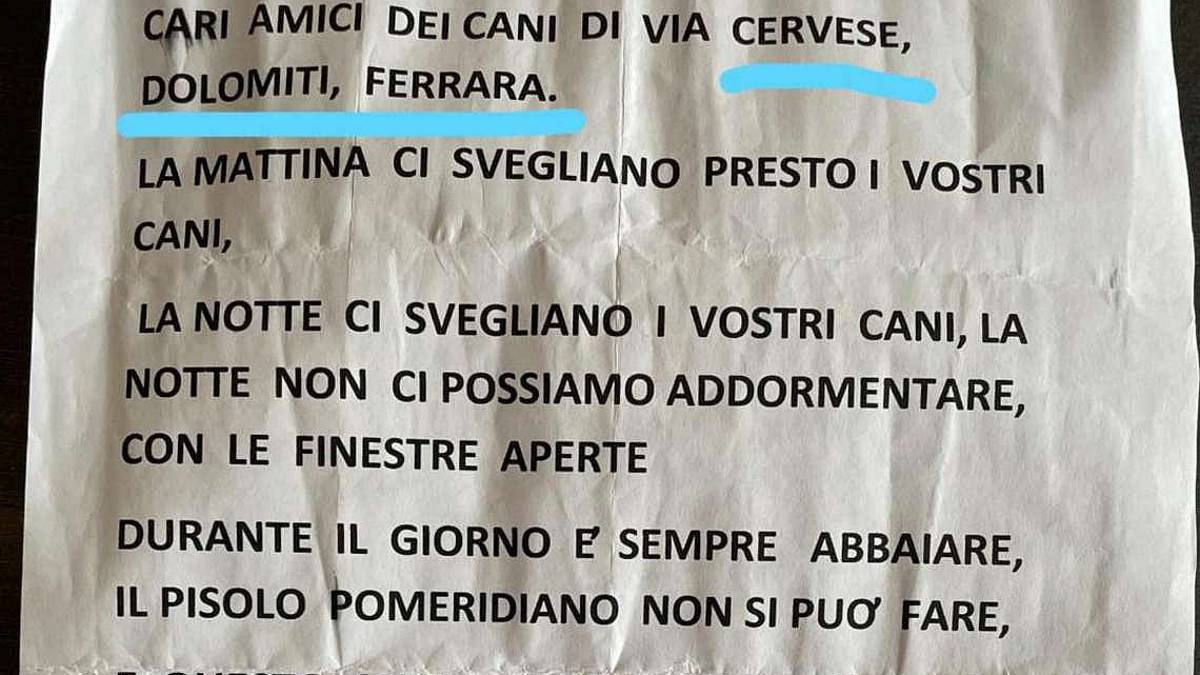 Cesena: volantini di minacce ai proprietari di cani