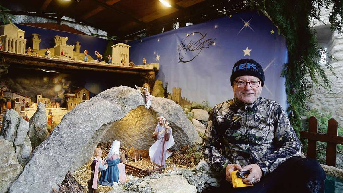 San Marino, un masso da due quintali e mezzo per la grotta del mio storico presepe