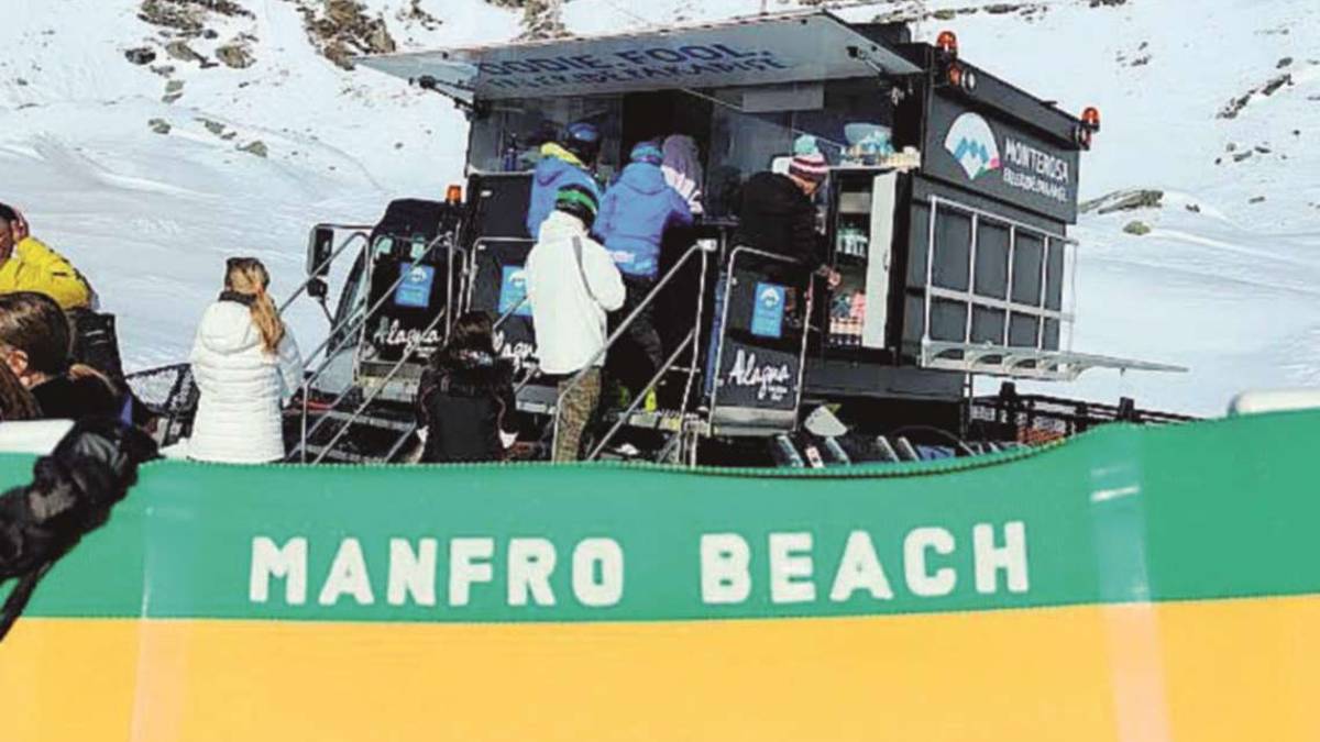 Creatività made in Rimini: un chiringuito sul Monte Rosa