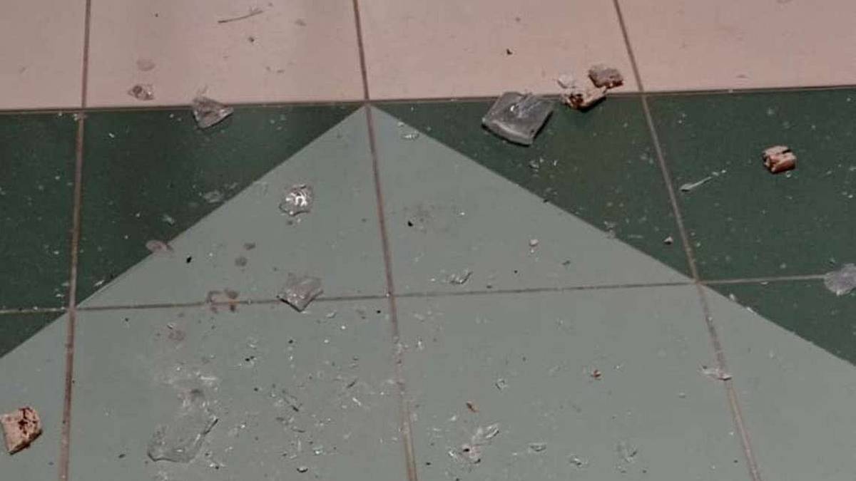 Crolli nei lucernari dell'ala nuova al cimitero di Cesena