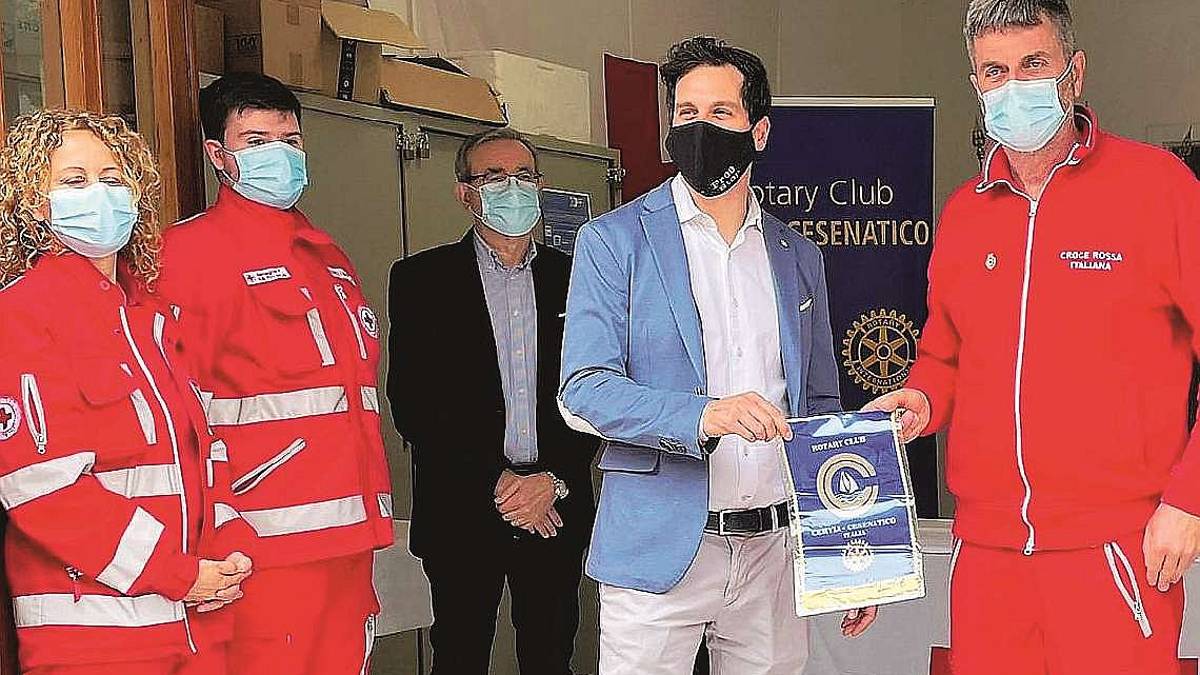 Donato sanificatore alla Croce Rossa di Cesenatico