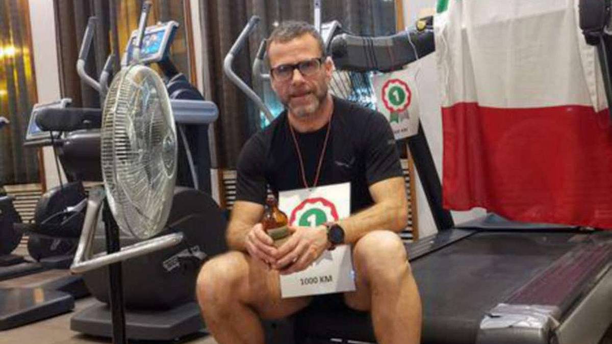 Da Savignano al Guinness: mille km sul tapis roulant in 11 giorni