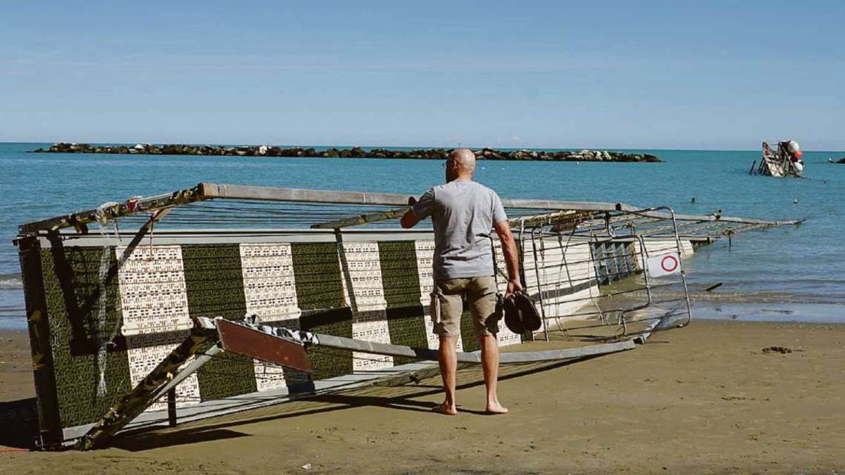 Cesenatico, allagamenti e furia del vento: inizia la conta dei danni