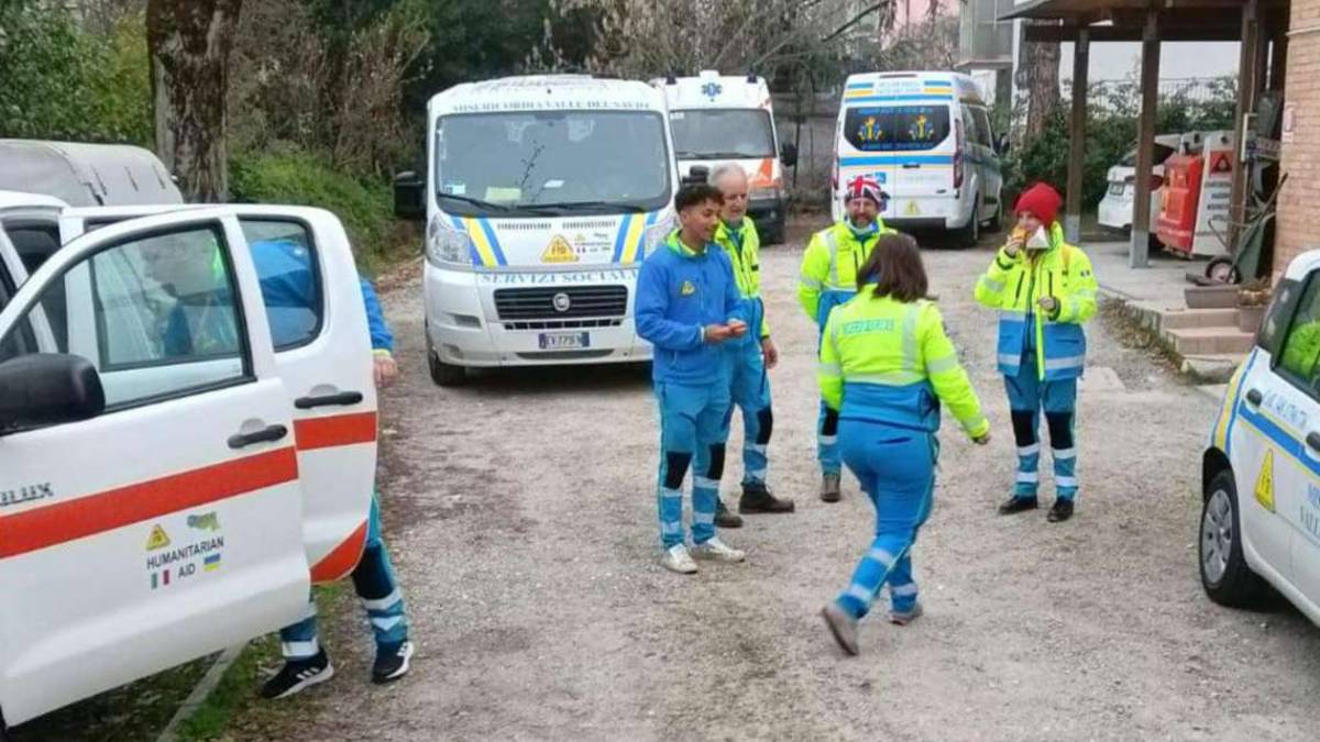 La carovana delle Misericordie partita da Alfero per l'Ucraina