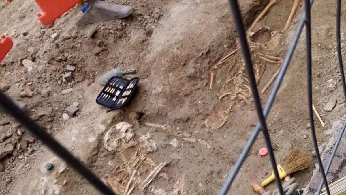 Forlimpopoli, emergono due scheletri durante gli scavi