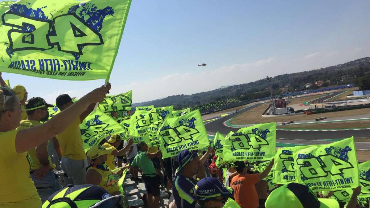 MotoGp, Brutapela Gold, dove ogni cosa parla di Rossi