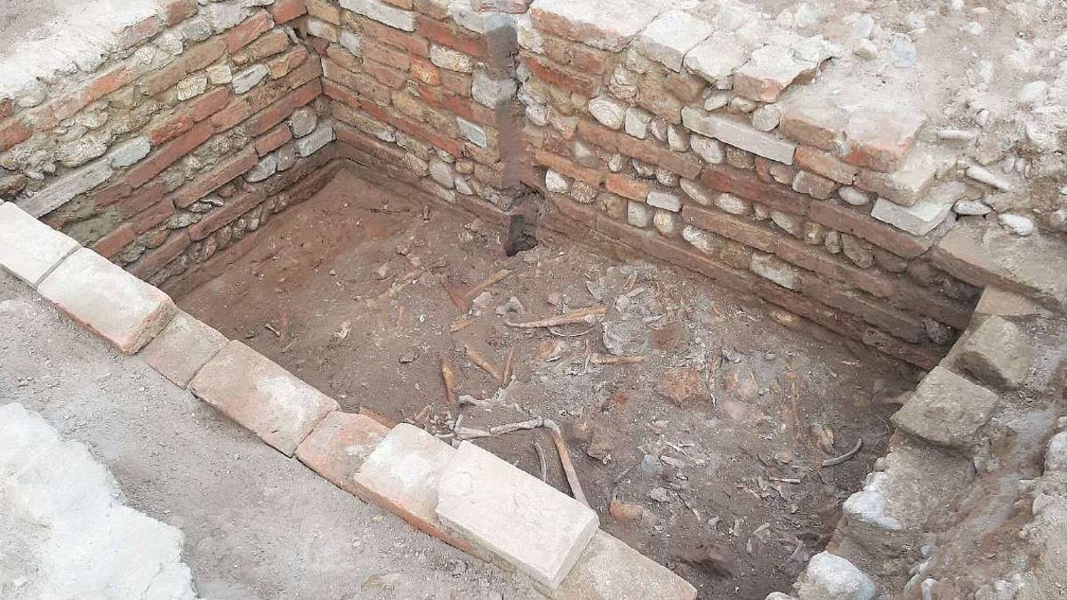 Cesena, piazze archeologiche: 15 casse piene di ossa e 450 reperti