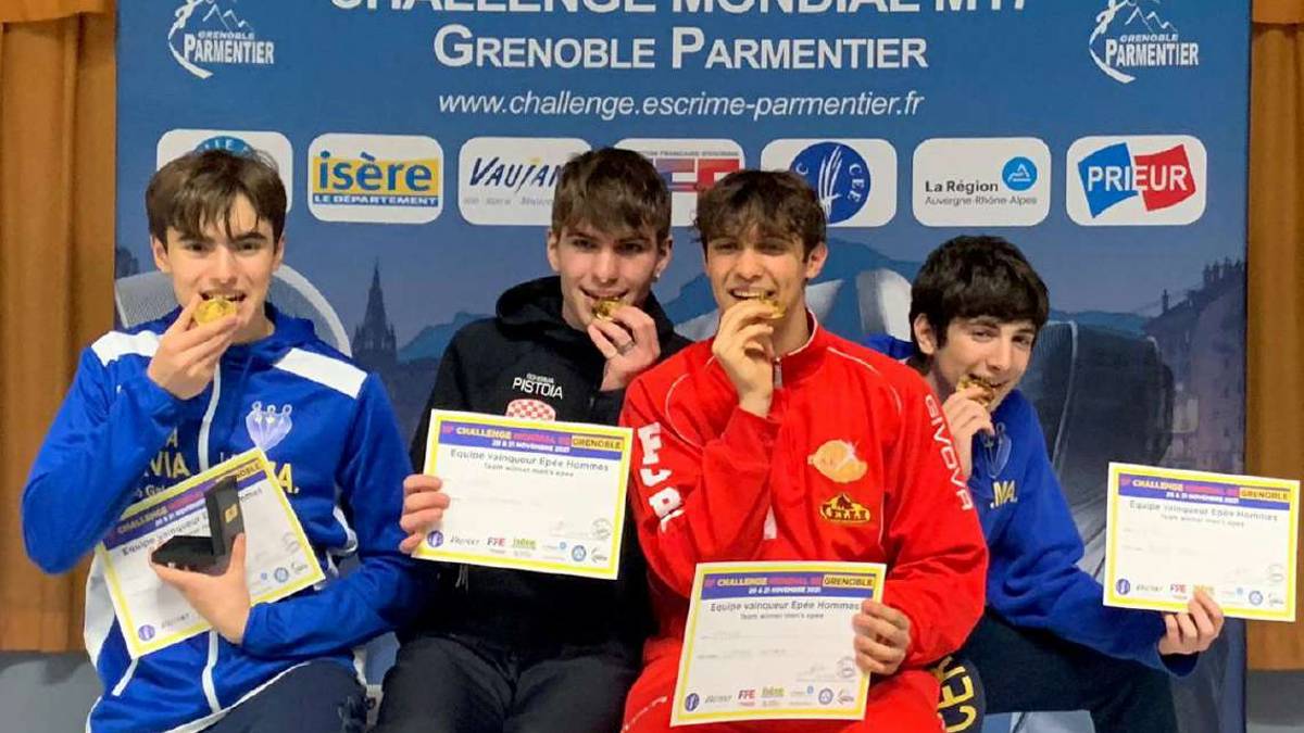 Scherma, i romagnoli Galassi, Cortini e Rossi in trionfo a Grenoble