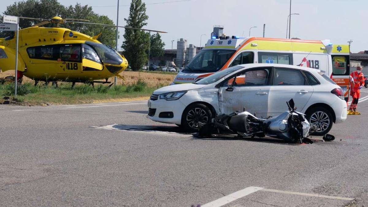 Incidente a Lugo, ferito 31enne motociclista forlivese