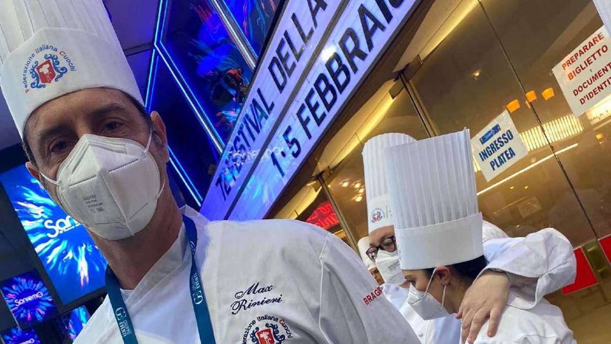 Chef di Ravenna a Sanremo delizia cantanti e vip all'Ariston