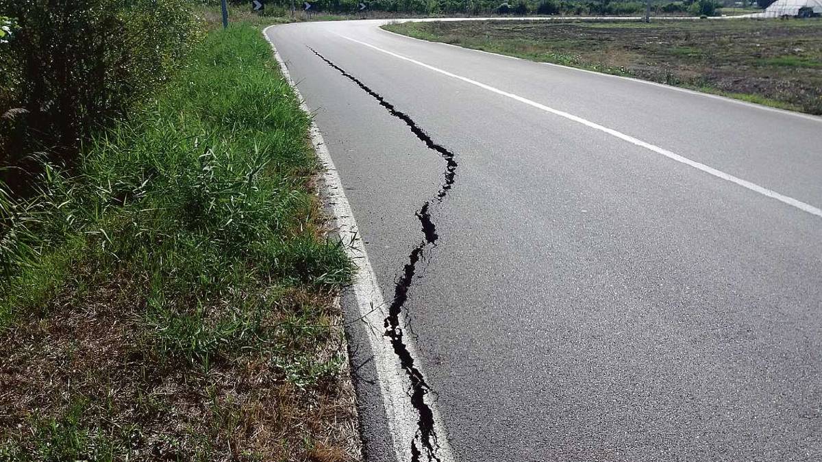 Santa Giustina: La strada per il depuratore sta collassando