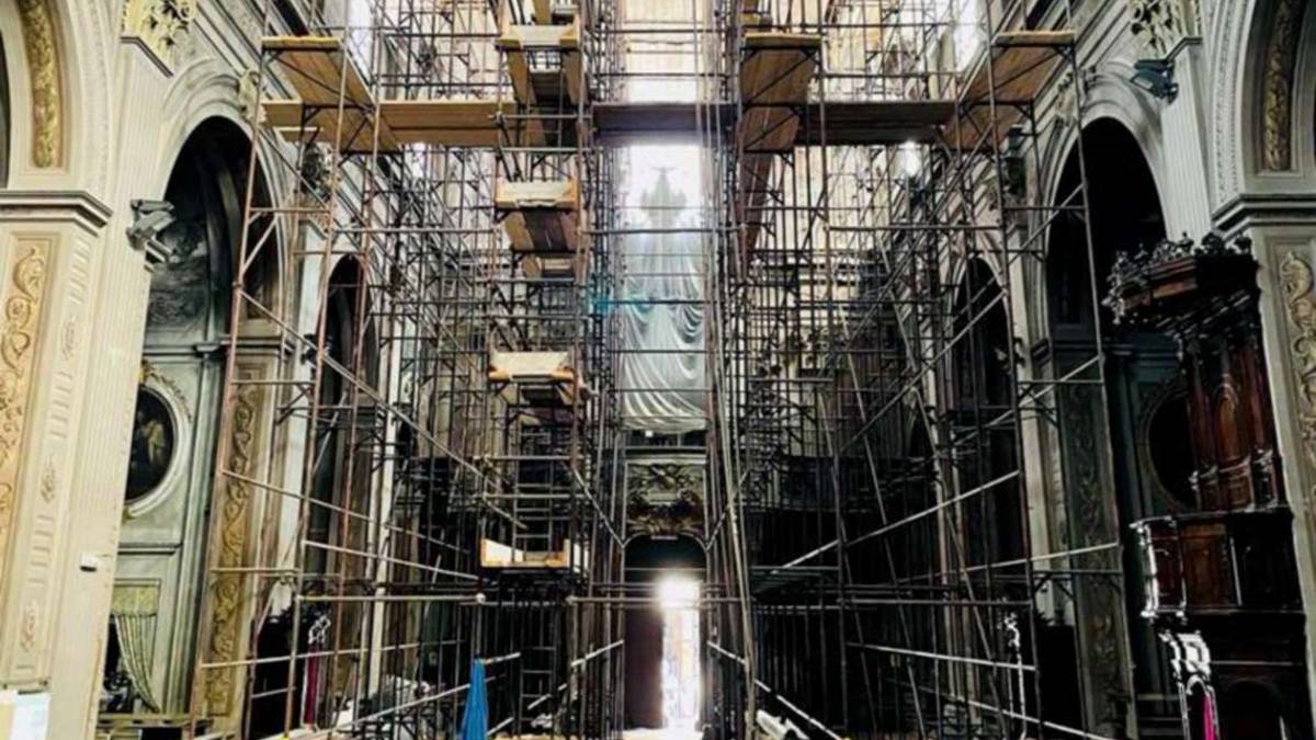 Forlì, lavori alla chiesa del Carmine