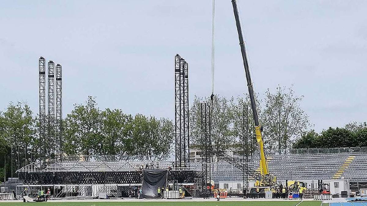 Vasco Rossi a Rimini, un palco di 1400 metri quadrati