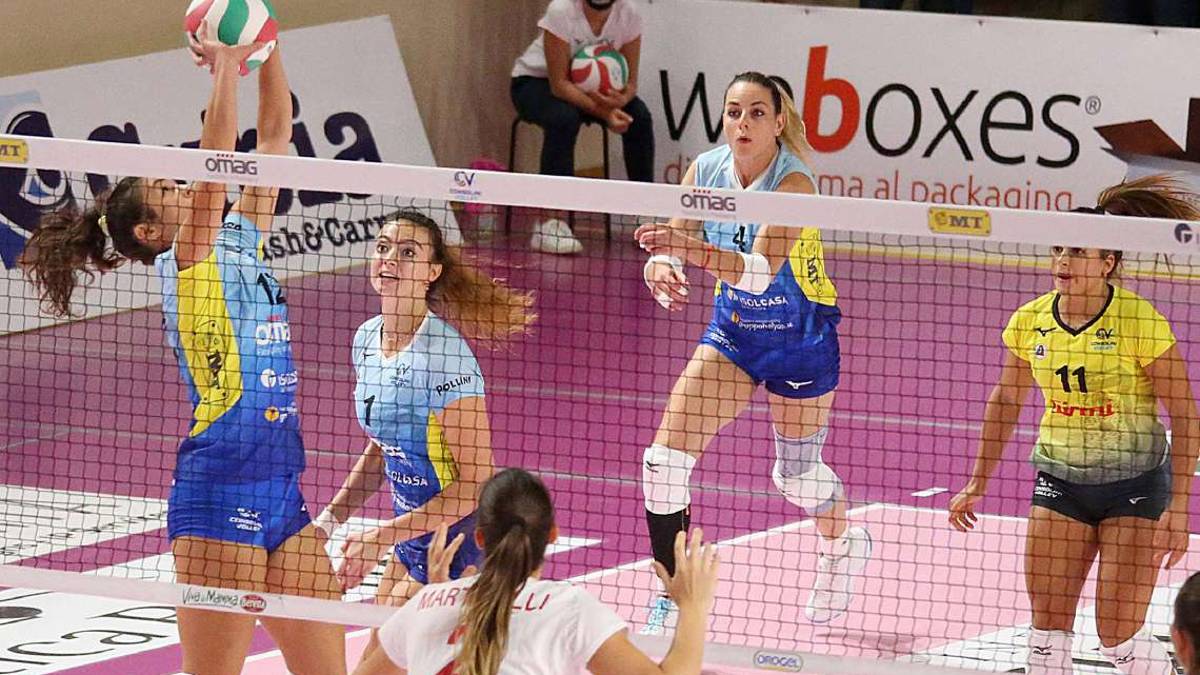 Volley A2 donne, il ciclone Omag travolge Macerata