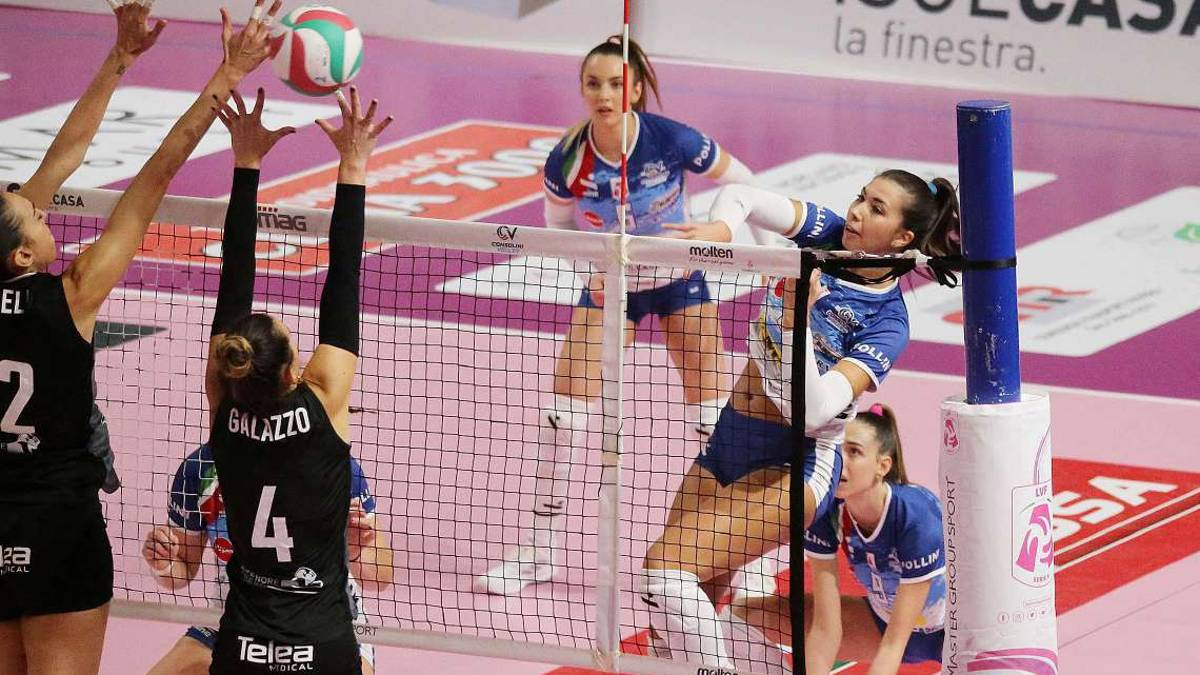 Volley A2 donne, Brescia porta una spenta Omag-Mt alla bella