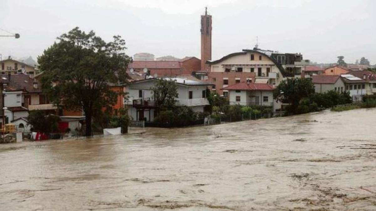 Il fiume Savio quando ha tracimato