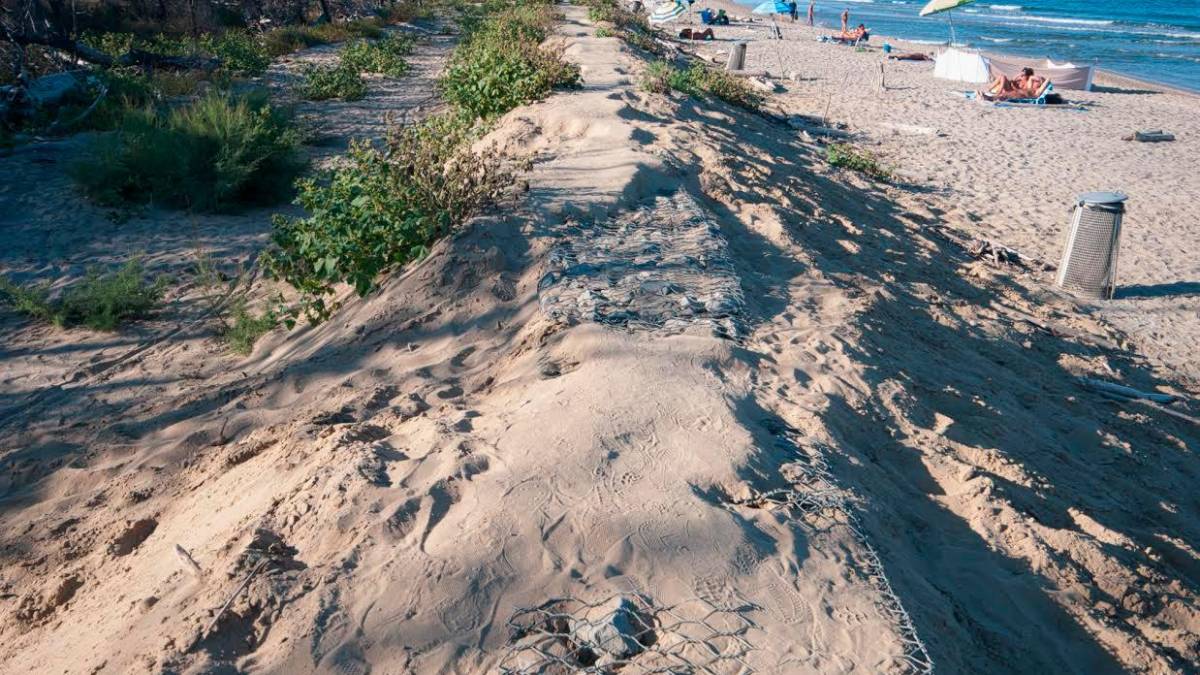 La spiaggia naturista di Lido di Dante