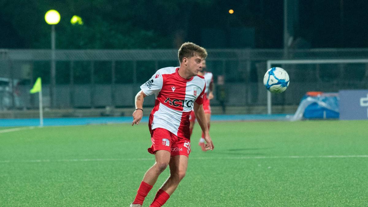 Alessandro Carlini durante la partita con il Pietracuta foto morosetti