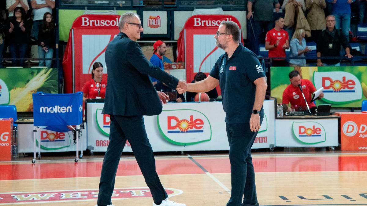 Dell’Agnello e Ferrari prima del match