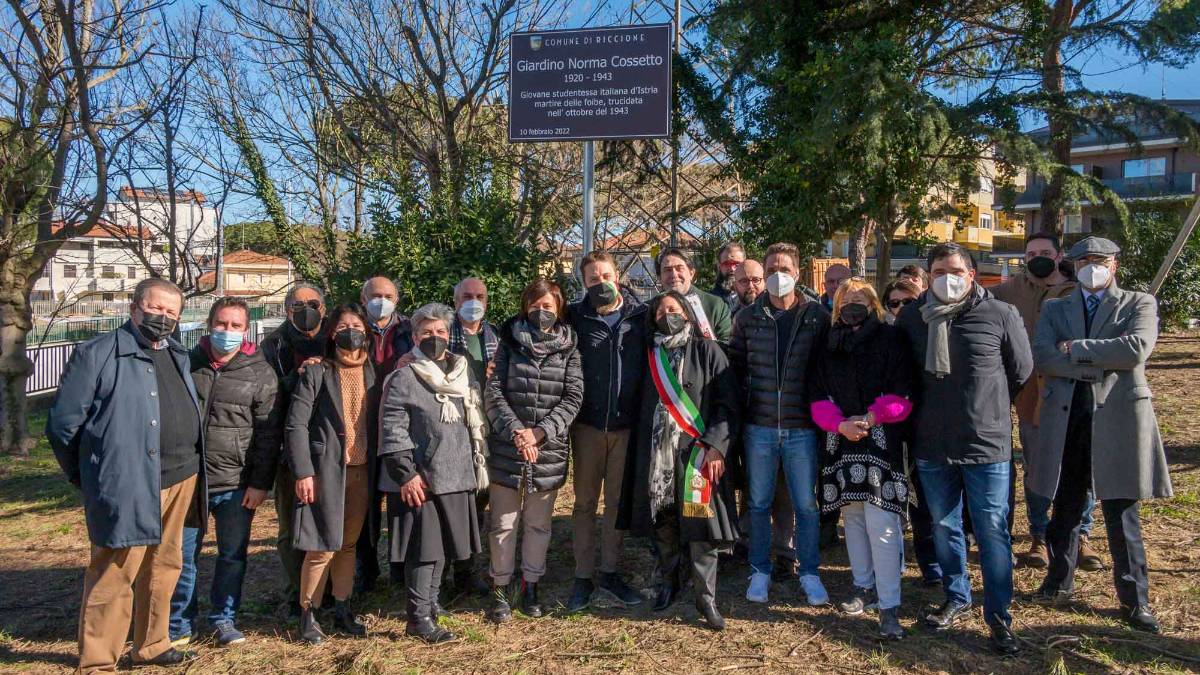 Riccione, Giorno del Ricordo: nasce il giardino Norma Cossetto