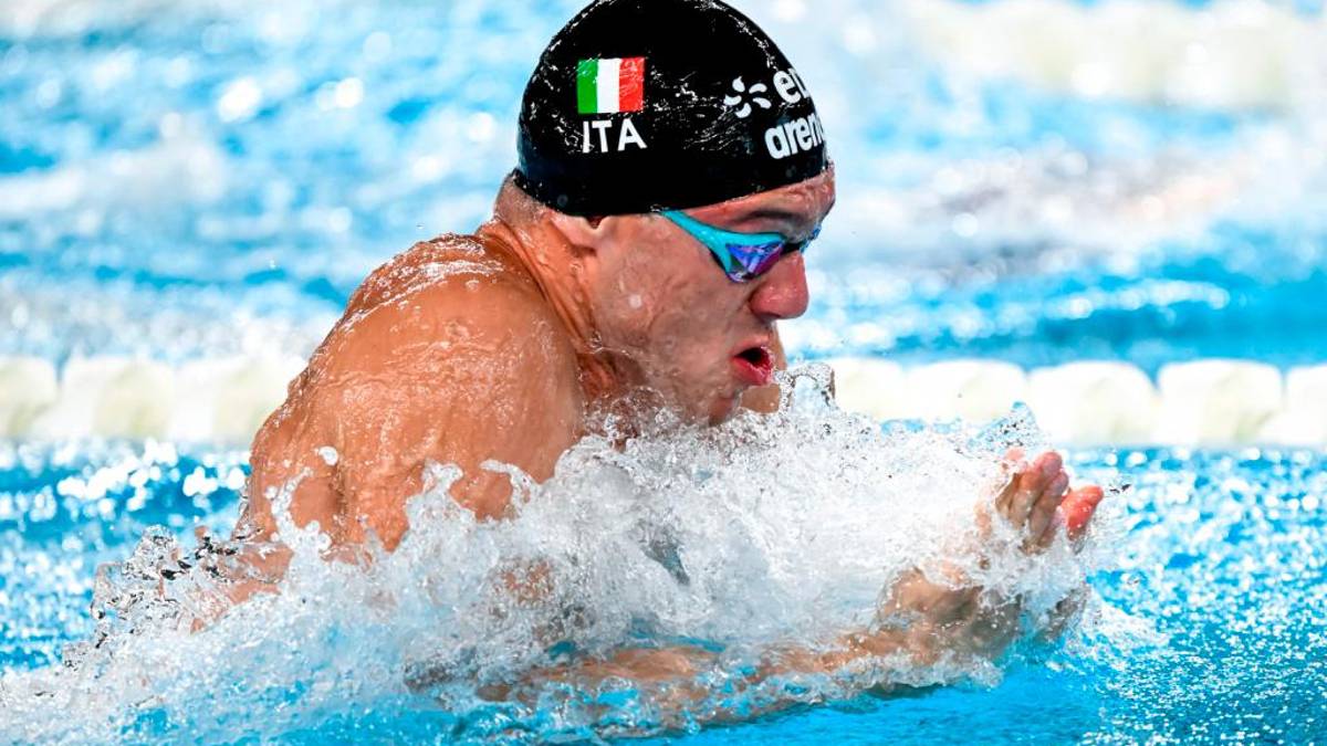Simone Cerasuolo in azione in finale (foto Andrea Masini, Andrea Staccioli e Giorgio Scala / DeepBlueMedia.eu)